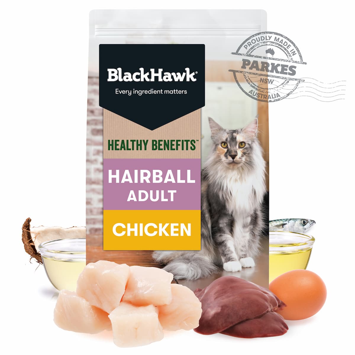 Black Hawk Healthy Benefits Cat Hairball Chicken