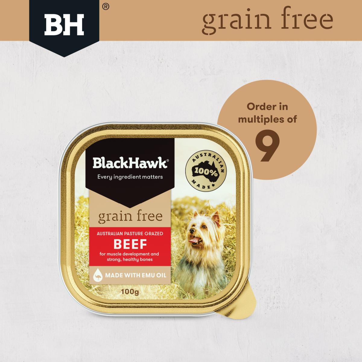 Black Hawk Grain Free Beef Dog Can 100g - Image 12