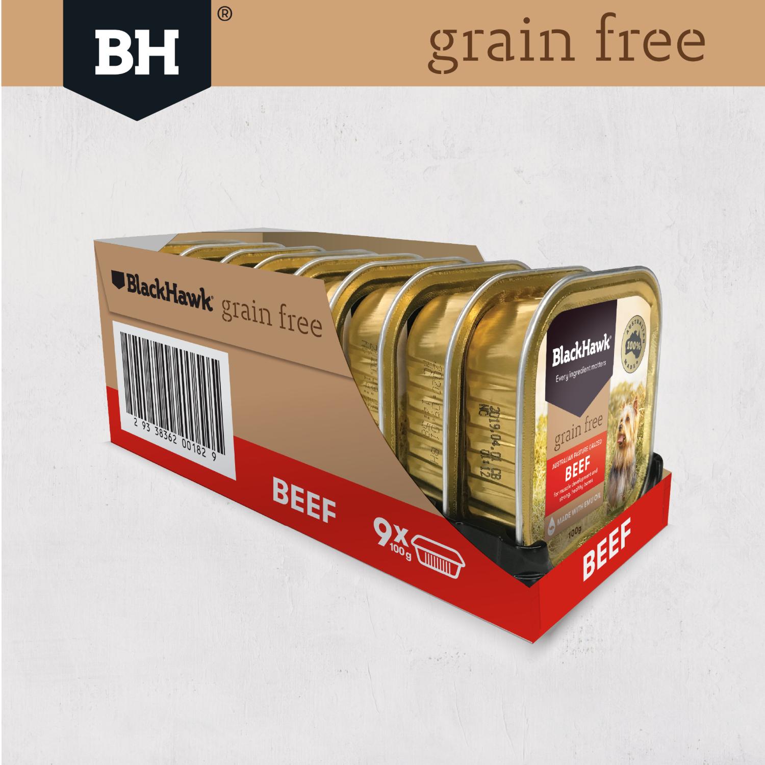 Black Hawk Grain Free Beef Dog Can 100g - Image 11