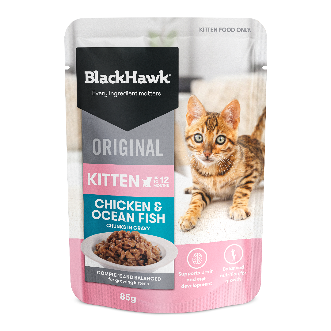 Black Hawk Original Kitten Chicken & Fish in Gravy Wet Cat Food - Image 7