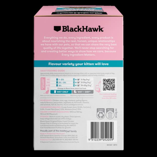 Black Hawk Original Kitten Chicken & Ocean Fish 85g - Image 7