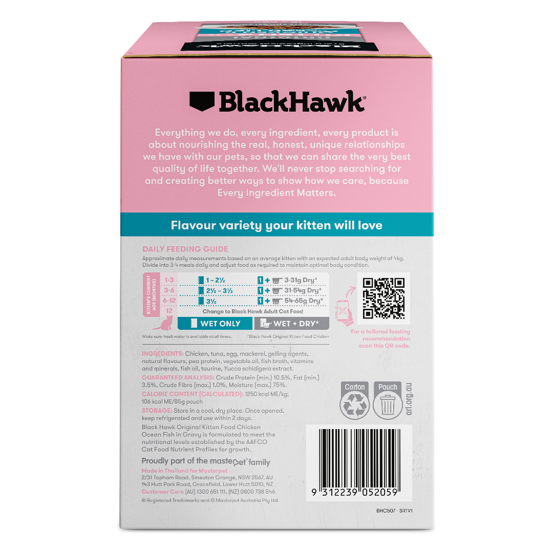 Black Hawk Original Kitten Chicken & Fish in Gravy Wet Cat Food - Image 5