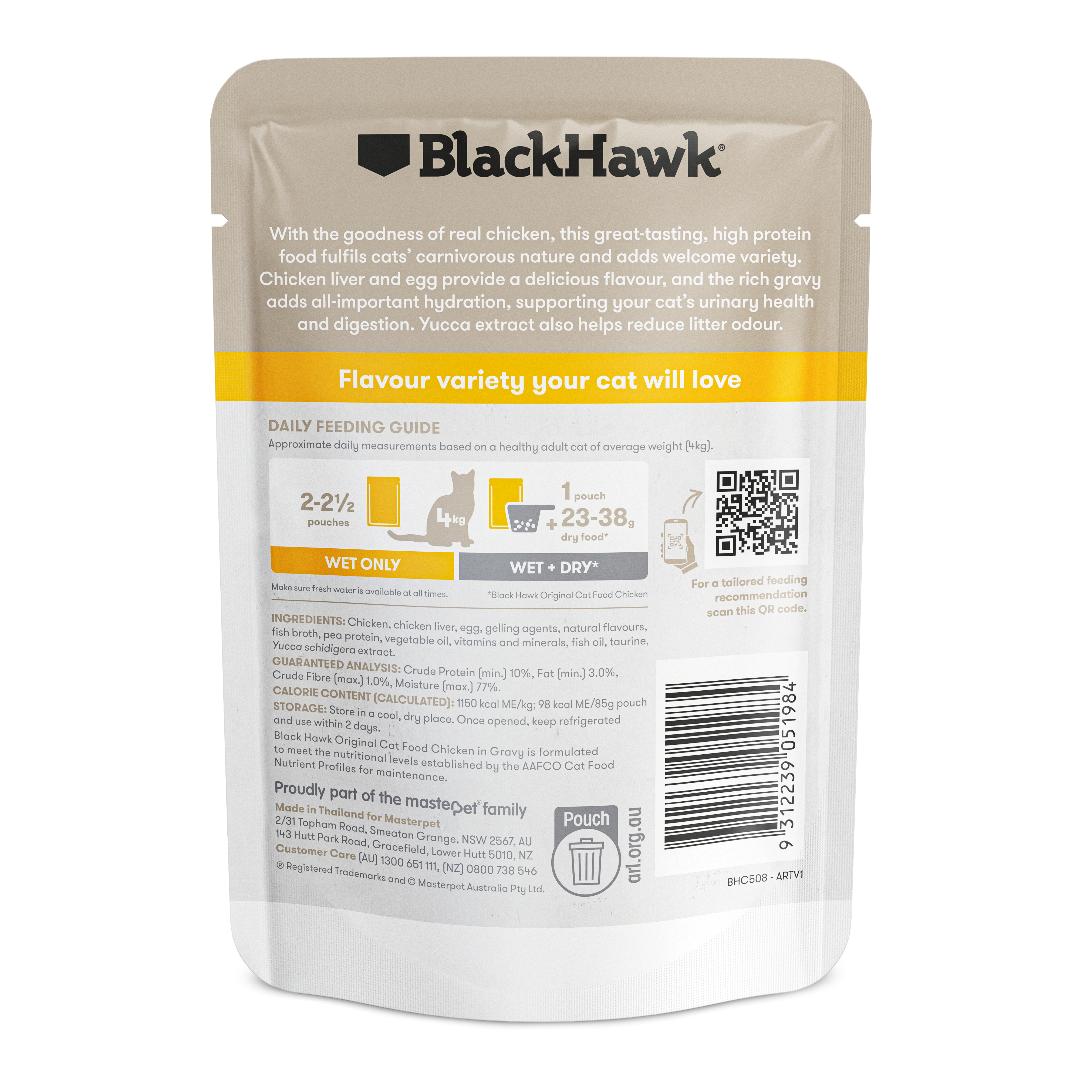 Black Hawk Original Adult Chicken in Gravy Wet Cat Food - Image 6