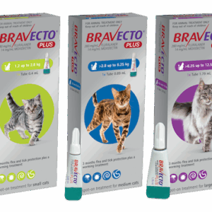 Bravecto Plus Spot-On Flea Tick & Worm Treatment for Cats