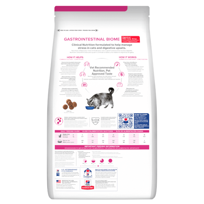 Hill's Prescription Diet Gastrointestinal Biome Stress Dry Cat Food - Image 5