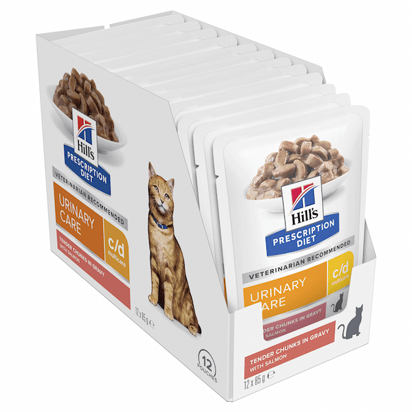 Hill's Prescription Diet c/d Multicare Urinary Care Salmon Wet Cat Food Pouches - Image 3
