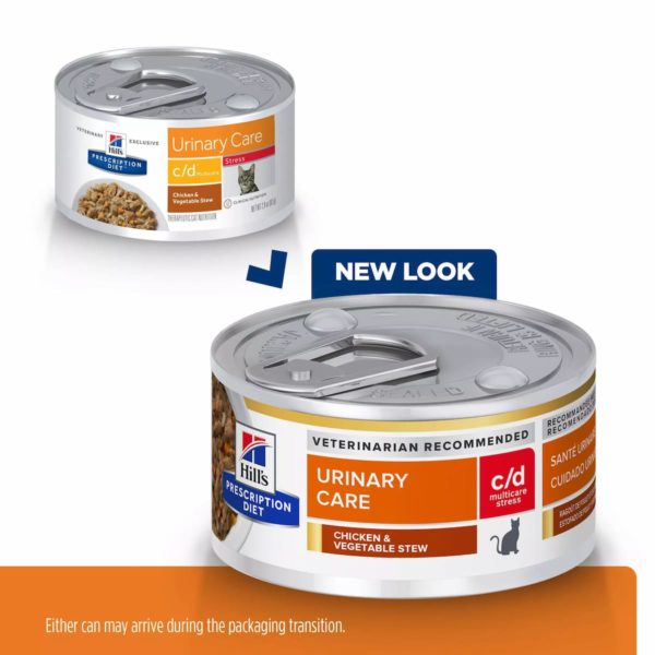 Hill's Prescription Diet c/d Multicare Stress Urinary Care Chicken & Vegetable Stew Canned Cat Food - Image 5