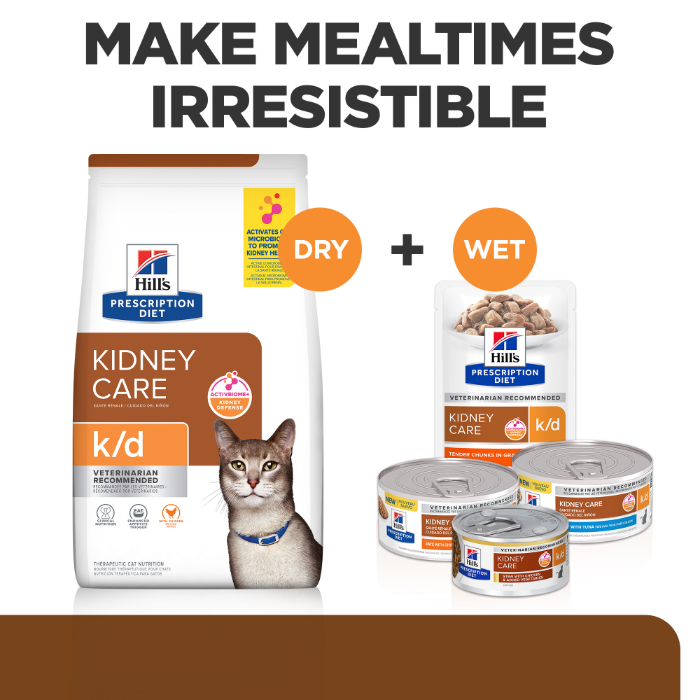 Hill's Prescription Diet k/d Kidney Care Pate with Chicken Wet Cat Food - Image 3