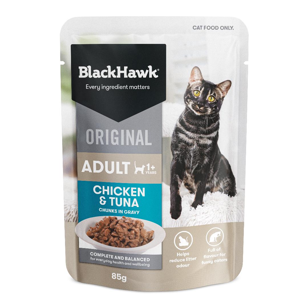 Black Hawk Original Adult Chicken & Tuna in Gravy Wet Cat Food - Image 7