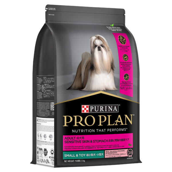 PRO PLAN? Sensitive Skin and Stomach  Dry Dog Food  Small and Toy Breeds  Salmon and Mackerel