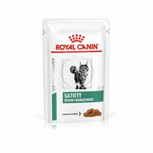 Royal Canin Veterinary Diet Feline Satiety Weight Management Pouch Wet Cat Food 12x85g